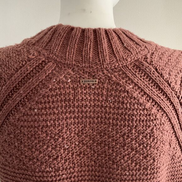 Organic Cotton Blend Nemma Long Sleeve Sweater In Flannel PrAna 1X - Picture 11 of 12